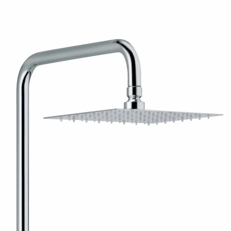 Colonne de douche monocommande en laiton finition chromée Made in Italy - Padula Viadurini