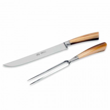 Couteau et fourchette Berti Roast exclusivement pour Viadurini - Careno Viadurini
