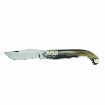 Couteau artisanal florentin avec lame en acier de 8,5 cm Fabriqué en Italie - Fiora Viadurini