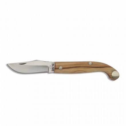 Couteau florentin avec manche en corne ou en bois Fabriqué en Italie - Fiora Viadurini
