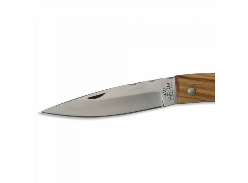 Couteau Artisan Gobbo Manche Courbé en Corne ou Bois Fabriqué en Italie - Gobbo Viadurini