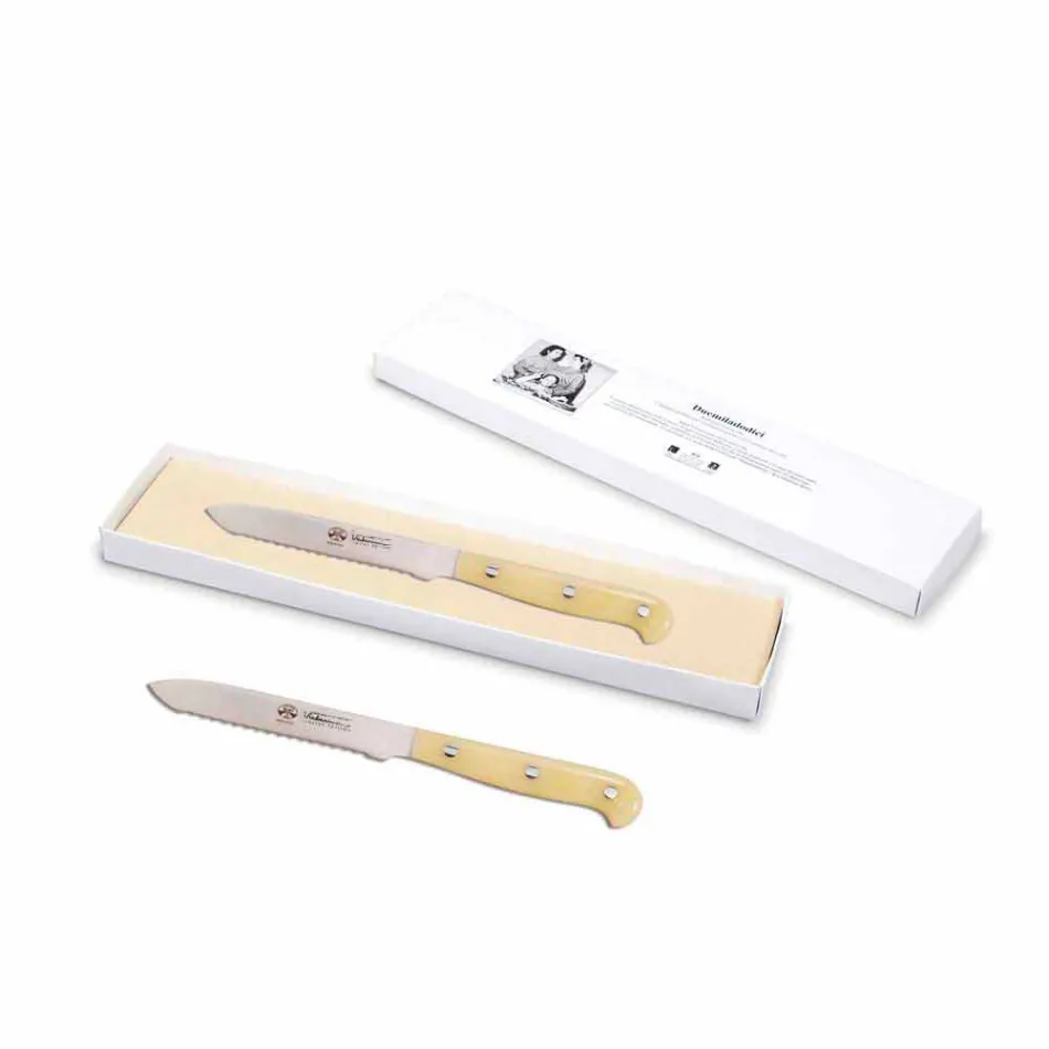 Couteau à tomates dentelé en acier inoxydable Berti exclusif pour Viadurini-Barasso Viadurini