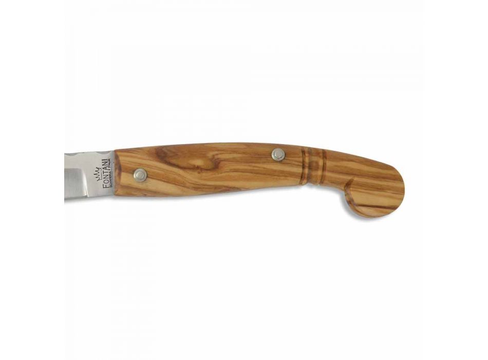 Couteau Rasolino avec lame en acier de 9 cm de long Fabriqué en Italie - Rosolino Viadurini