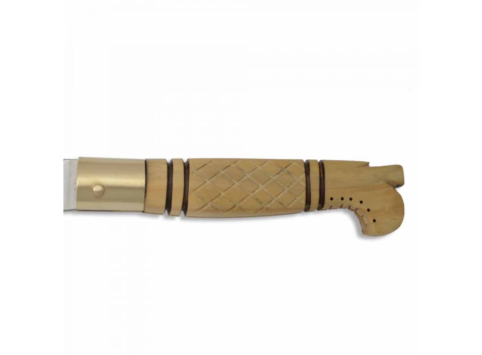 Couteau Scarpetta avec fermeture sans ressort fabriqué à la main en Italie - Etta Viadurini