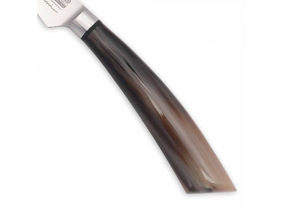 Couteau d'office fait main avec lame en acier de 7 cm Fabriqué en Italie - Dido Viadurini