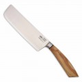 Couteau Usuba avec lame en acier de 16 cm fabriqué à la main en Italie - Dedolo