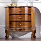 Commode 3 ou 4 tiroirs en bois marqueté de luxe Made in Italy - Leonor Viadurini