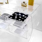 Commode 5 tiroirs design moderne Plexiglas Billy Viadurini