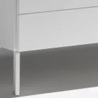 Commode à 3 tiroirs en panneaux de particules de bois peints - Gemelli Viadurini