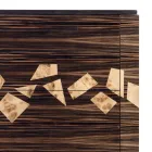 Commode design italien Grilli Zarafa 4 tiroirs en bois d'ébène  Viadurini