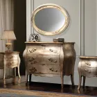 Commode en latté de tilleul avec 3 tiroirs fabriquée en Italie - Bled Viadurini