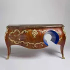 Dresser en marbre et les décorations dans la conception ottore, fabriqué en Italie, Gildo Viadurini