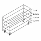 Commode en verre extralight et six tiroirs en bois blanc fabriqués en Italie - Ganzo Viadurini
