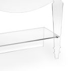 Table de Chevet Artisan en Plexiglas Transparent Design Classique - Salino Viadurini