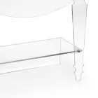 Table de Chevet Artisan en Plexiglas Transparent Design Classique - Salino Viadurini
