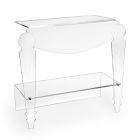 Table de Chevet Artisan en Plexiglas Transparent Design Classique - Salino Viadurini