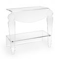 Table de Chevet Artisan en Plexiglas Transparent Design Classique - Salino