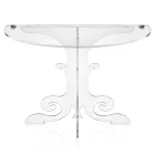 Table de chevet design classique, en cristal acrylique et PMMA Tiana Viadurini