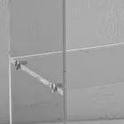 Table de chevet en cristal acrylique transparent avec étagère design - Minervo Viadurini