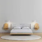 Table de chevet en contreplaqué composée de 3 panneaux modulaires design moderne - Zita Viadurini