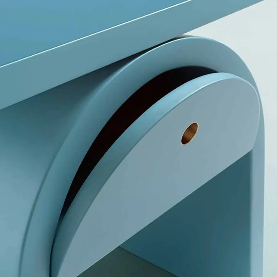 Table de chevet design moderne en bois coloré pour la chambre - Arcom Viadurini