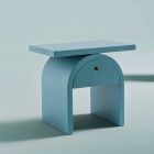 Table de chevet design moderne en bois coloré pour la chambre - Arcom Viadurini