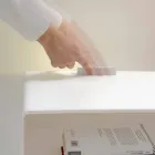 Table de nuit avec éclairage à LED transparent tactile éclairé Adelia Viadurini