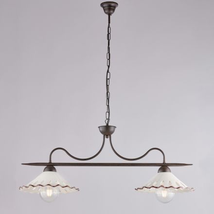 Complément lumineux au design en verre et métal, fabriqué en Italie, au look Mira Viadurini