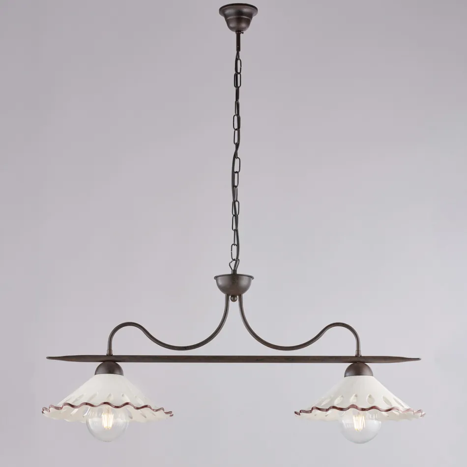 Complément lumineux au design en verre et métal, fabriqué en Italie, au look Mira Viadurini