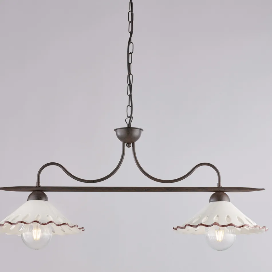 Complément lumineux au design en verre et métal, fabriqué en Italie, au look Mira Viadurini