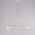 Complément lumineux au design en verre et métal, fabriqué en Italie, au look Mira Viadurini