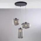 Un accessoire design lumineux en verre et métal, fabriqué en Italie, au style élégant - Tucana Viadurini