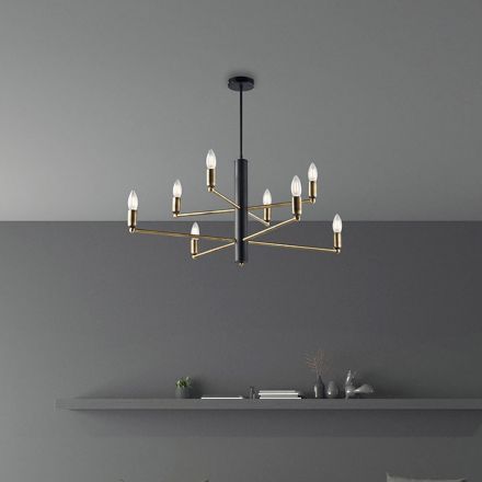 Accessoire lumineux au design élégant, en verre et métal, fabriqué en Italie - Ursa Viadurini