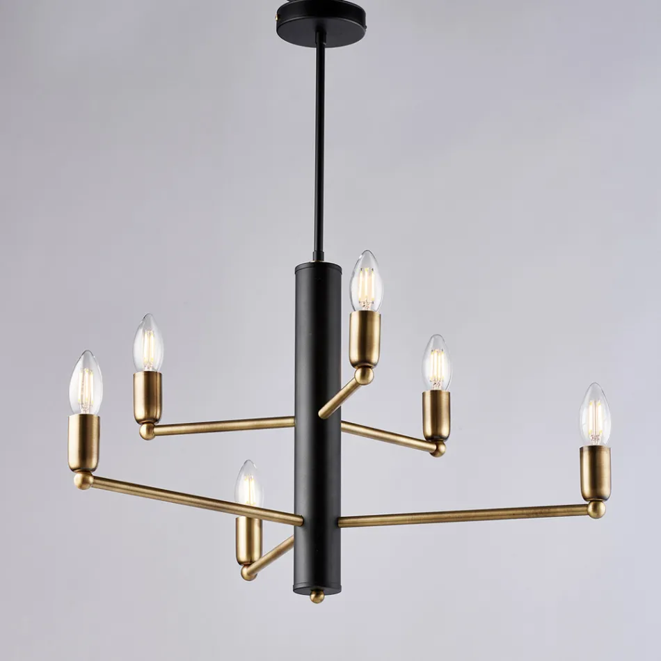 Accessoire lumineux au design élégant, en verre et métal, fabriqué en Italie - Ursa Viadurini