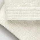 Ensemble complet serviette de visage et serviette invité en mélange éponge et lin - Kilim Viadurini