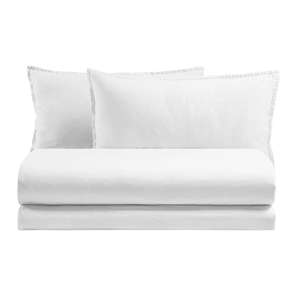 Housse de couette complète double en pur coton teint en pièce - Délicatesse Viadurini