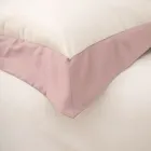 Housse de couette complète simple et demi en 100% coton et 10% satin de coton - Détail Viadurini