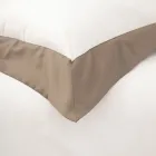 Housse de couette complète simple et demi en 100% coton et 10% satin de coton - Détail Viadurini