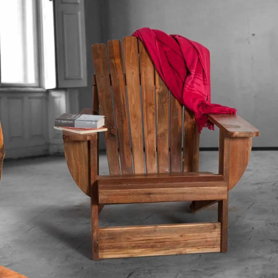 Composition 2 Meubles de Salle de Bain en Teck Massif - Solferino Viadurini