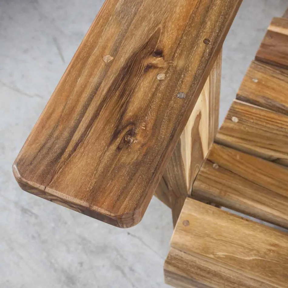 Composition 2 Meubles de Salle de Bain en Teck Massif - Solferino Viadurini