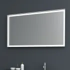 Composition 2 Meuble de Salle de Bain Suspendu en Mdf Laqué Platine 120 cm - Renga Viadurini