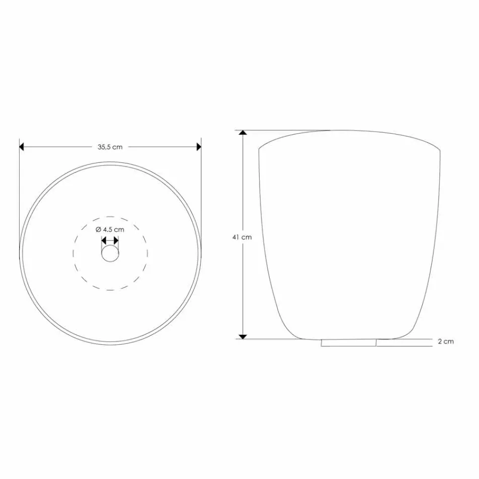 Composition 3 Meuble de Salle de Bain Suspendu avec Vasque en Résine Blanche - Dazzle Viadurini
