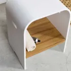 Composition 3 Meuble de Salle de Bain Suspendu avec Vasque en Résine Blanche - Dazzle Viadurini