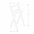 Composition 4 Meubles de Salle de Bain en Bois de Teck et Acier Chromé - Beatles Viadurini