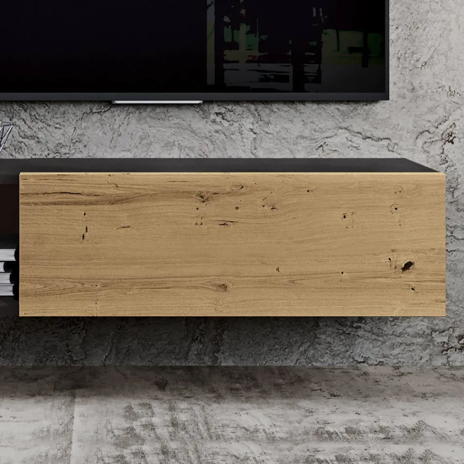 Composition murale pour le salon de design moderne Made in Italy - Margit Viadurini