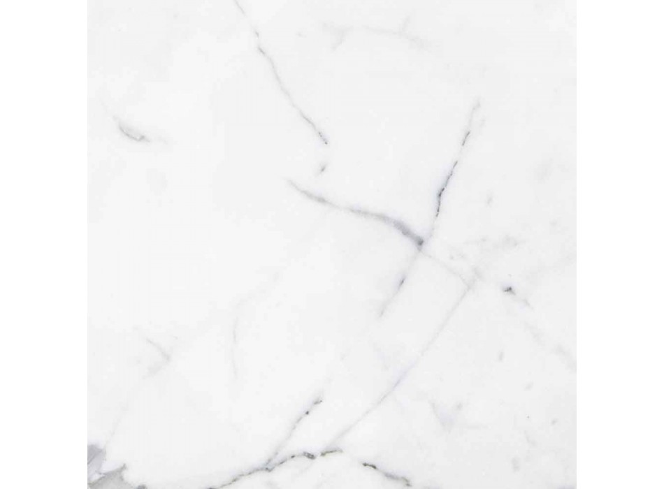 Accessoires de salle de bain en marbre blanc de Carrare Made in Italy - Tuono