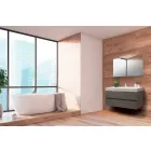 Composition de suspension de salle de bain en Fenix Grey - Becky Viadurini