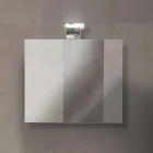 Composition de meubles de salle de bain suspendus en mélamine chêne - Becky Viadurini