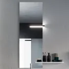 Composition de salle de bain complète avec miroir, lavabo en céramique Made in Italy - Palom Viadurini