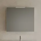 Composition de salle de bains comprenant un meuble bas avec 2 tiroirs et 1 porte en chêne - Titan Viadurini